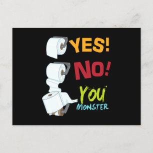 Ja Nej, du har Pappert Toilet Toilet Vykort