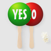 Ja Nej Frågesport Paddle Skylt