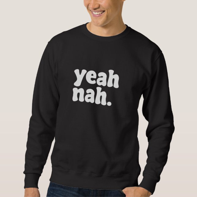Ja NNFunny Quote Lång Ärmad Tröja (Framsida)