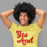 Ja och Improv Comedy Klubb Komiker T Shirt<br><div class="desc">Ja. En regel om coola av improvisationsteater som används av komiker i en komedi. När användan agerar förbättrar den regler när den utför roliga skisser.</div>