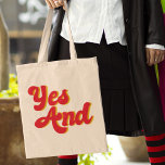 Ja och Improv Comedy Troupe Komiker Tygkasse<br><div class="desc">Och Tote Bag. En regel om coola av improvisationsteater som används av komiker i en komedi. När användan agerar förbättrar den regler när den utför roliga skisser.</div>