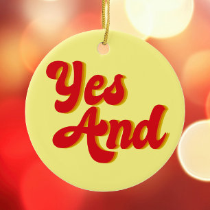 Ja, och Improv kommer till jul Julgransprydnad Keramik
