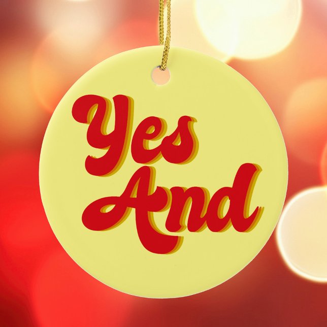Ja, och Improv kommer till jul Julgransprydnad Keramik (Skapare uppladdad)