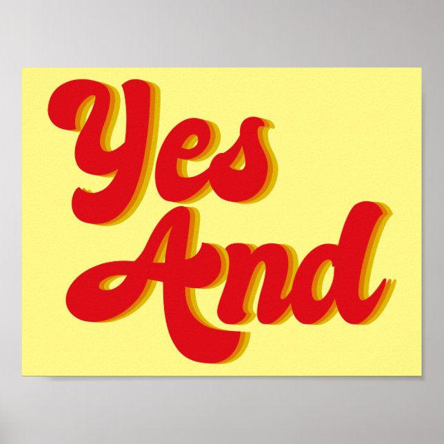 Ja och Improv Poster (Framsidan)
