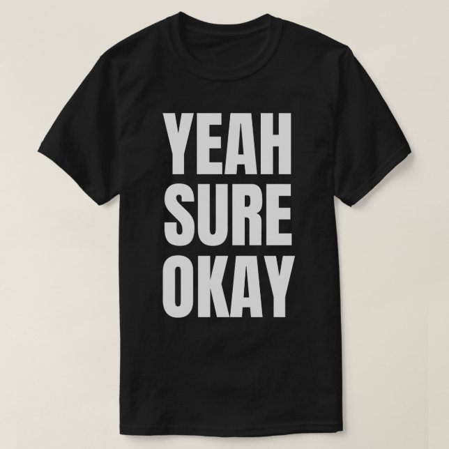 Ja, okej 2 t shirt (Design framsida)