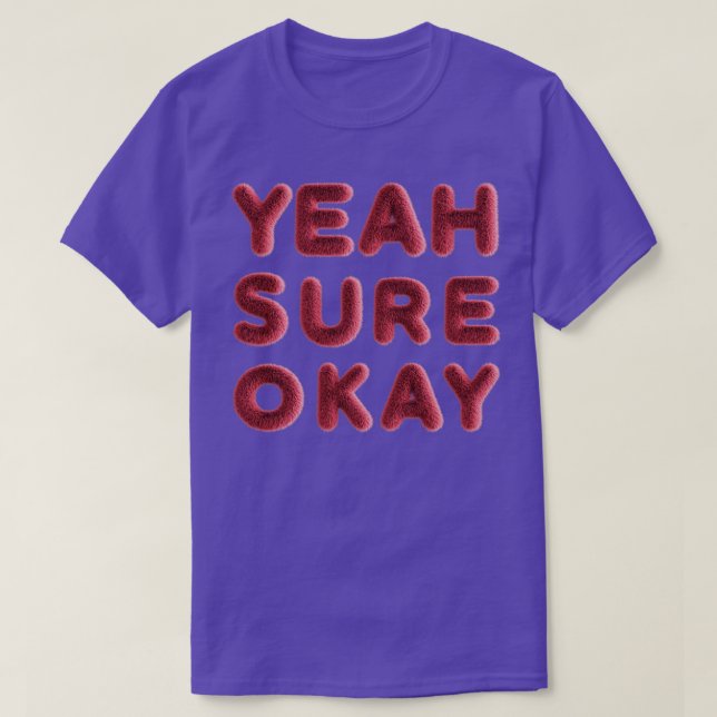 Ja, okej 3 t shirt (Design framsida)