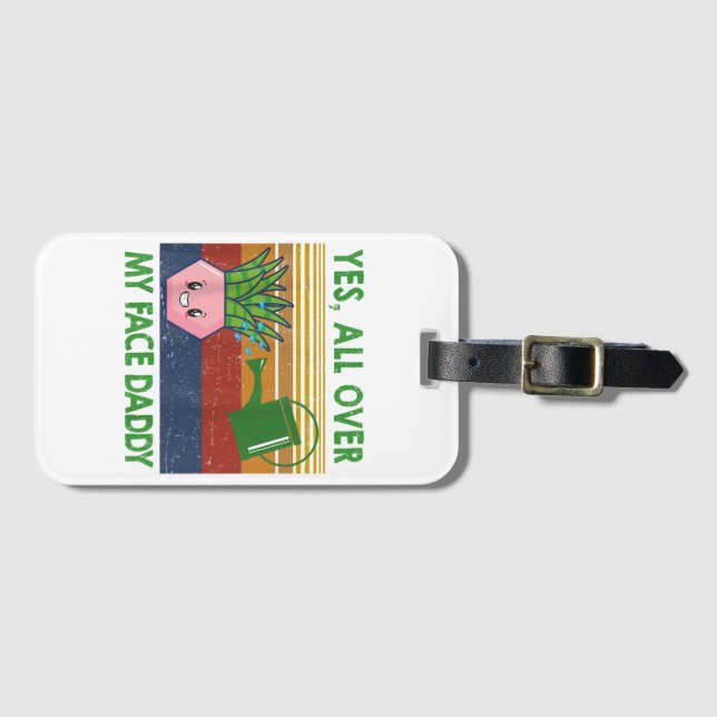 Ja, över hela min ansikte-pappa... bagagebricka (Framsida horisontal)