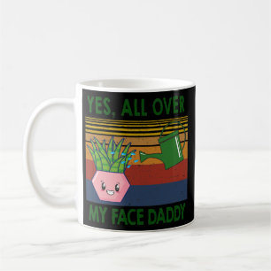 Ja över hela min ansikte pappa Plant älskare Kaffemugg