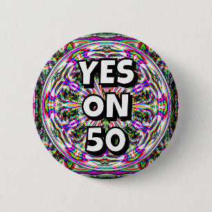 JA PÅ 50 (du kan byta ord) Knapp