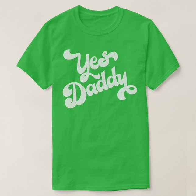 Ja, pappa Retro Typography Design T Shirt (Design framsida)