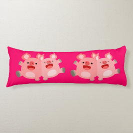 JA! Pillow-Tecknaden Grisar Kroppskudde