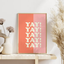 Ja! Positiv upplyftande inspirerande Rosa och kora