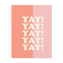 Ja! Positiv upplyftande inspirerande Rosa och kora