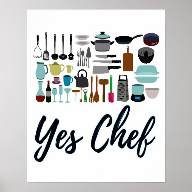 Ja Poster Chef Kitchen Art (Framsidan)