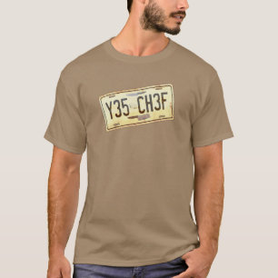 Ja registreringsskylt för betrodda bilars registre t shirt