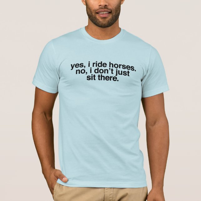 Ja rider jag hästar t-shirt (Framsida)