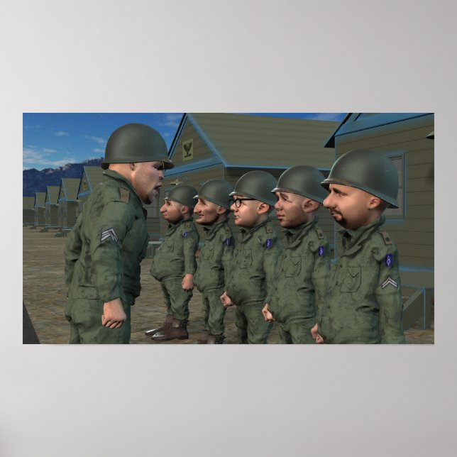 Ja, sergeant! - Liten Poster (Framsidan)