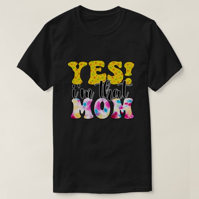 Ja, sikta på mamma 1 t shirt (Design framsida)