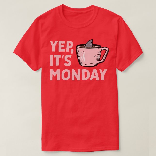JA sin måndag MF-arbetsvecka, Shark Swimming in Co T Shirt (Design framsida)