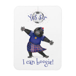 Ja sir, jag kan boogie gorilla fotboll magnet