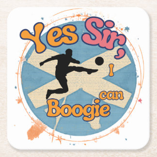 Ja Sir jag kan Boogie med fotbollsspelare  Underlägg Papper Kvadrat