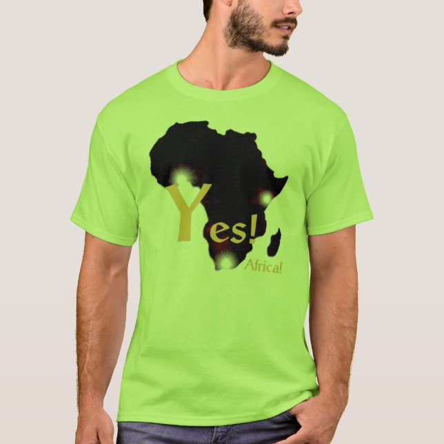 Ja skjorta för afrika T Tröja (Framsida)