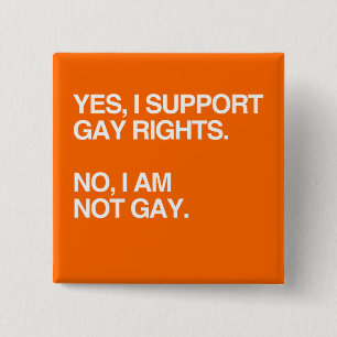 JA STÖTTAR JAG GAY RIGHTS KNAPP