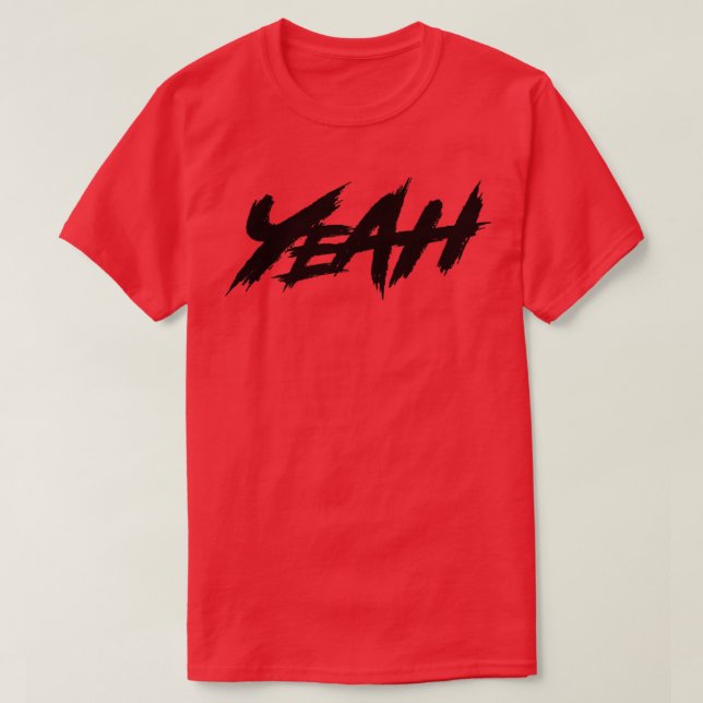 Ja, svart text t shirt (Design framsida)