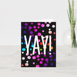 Ja! Tack Neon Dots Kort