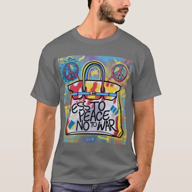 Ja till fred - Nej till insamlingen i Krig T Shirt (Framsida)