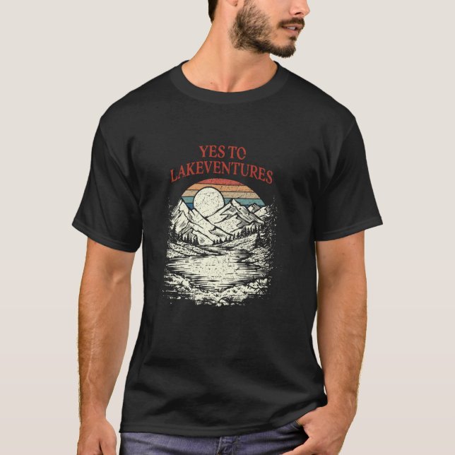 Ja till Lakeventures Traveler Sjöar Exploration La T Shirt (Framsida)
