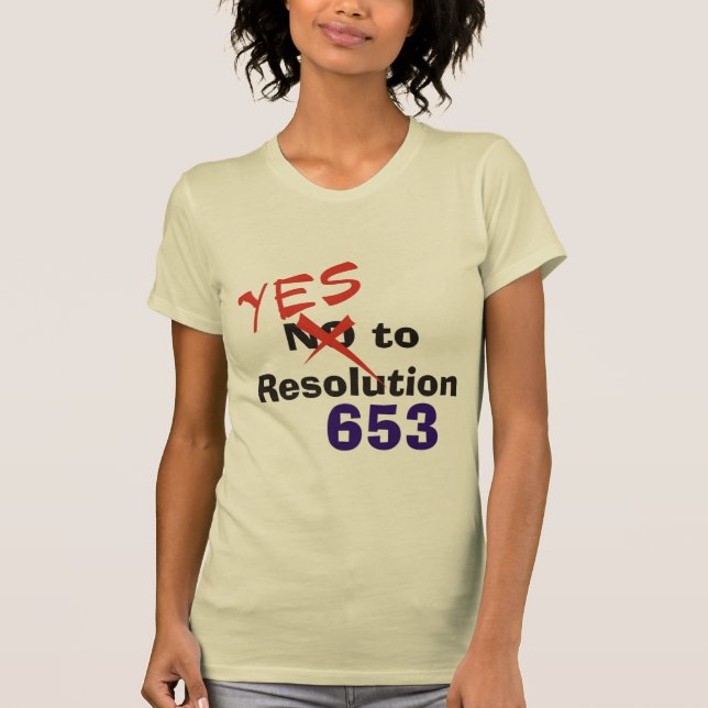 Ja till upplösning 653 t-shirt (Framsida)