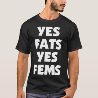 Ja Tjockar Ja Fems Tjock-vänlighet för LGBTQ+ Pu T Shirt
