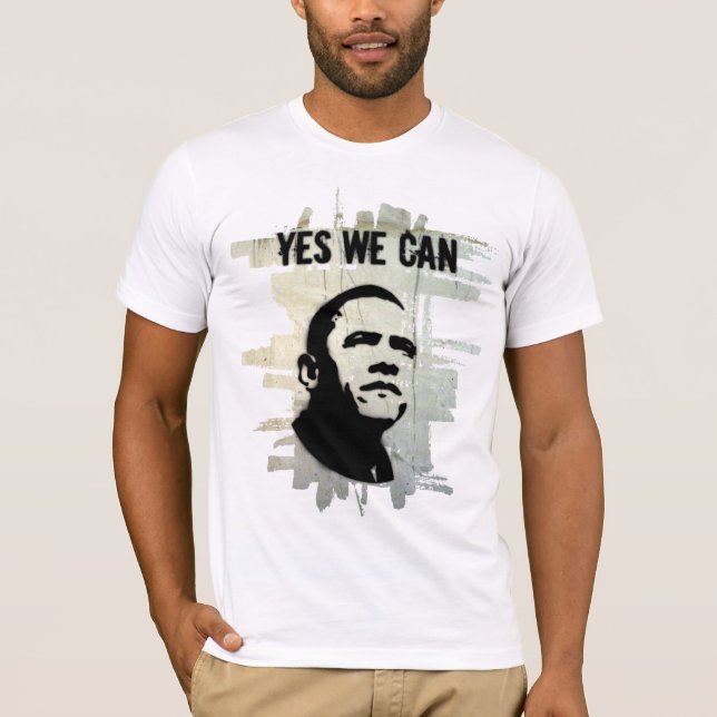 JA UTTRYCKER VI CAN-ONE TALrckbckgrnd T-shirt (Framsida)