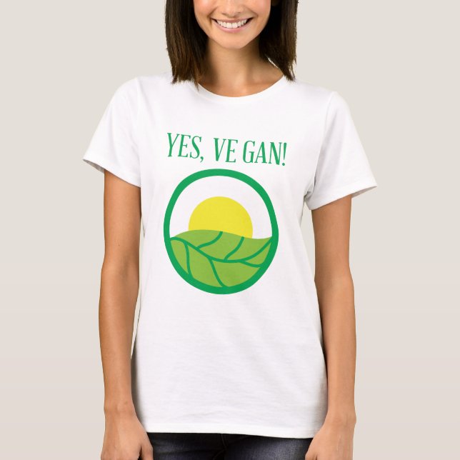 Ja VeGan! Tee Shirt (Framsida)
