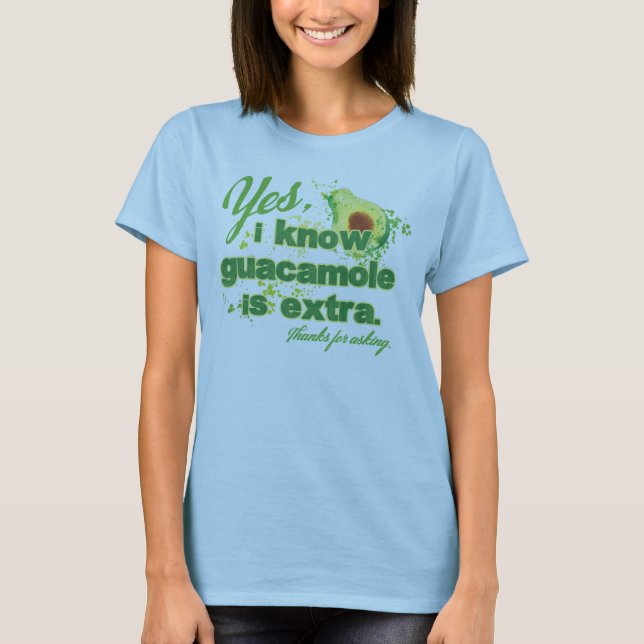 Ja vet jag att guacamole är extra tee (Framsida)