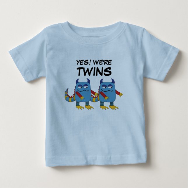 Ja! Vi är Twillingar T-shirt (Framsida)