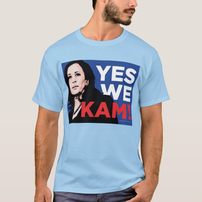 Ja, vi KAM! Kamala Harris för president T Shirt (Framsida)