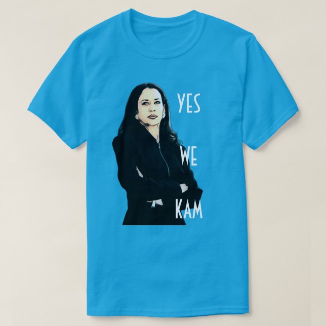 Ja, vi Kam Kamala Harris T-Shirt (Design framsida)