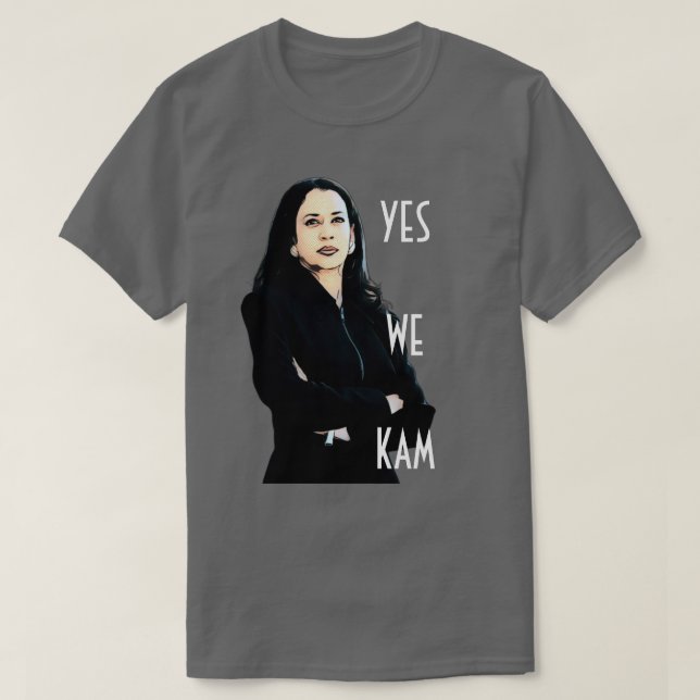 Ja, vi Kam Kamala Harris T-Shirt (Design framsida)