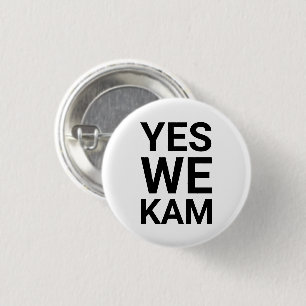 Ja, vi Kam minimalistisk modern demokratisk svart  Knapp