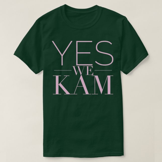 Ja, vi Kam stöder Kamala som president T Shirt (Design framsida)