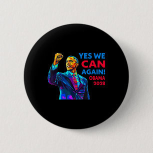 Ja, vi kan återigen Obama 2028 Politiska Kampanj Knapp