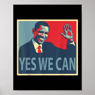 Ja, vi kan Barack Obama president Poster