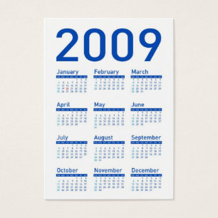 Ja vi kan fira - Obama Pocket Calendar Visitkort