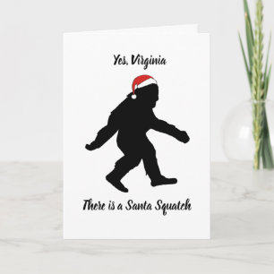 Ja Virginia, Santa Squatch julkort Kort