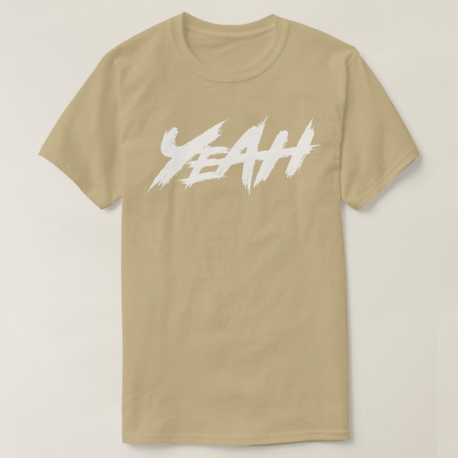 Ja, vit text t shirt (Design framsida)