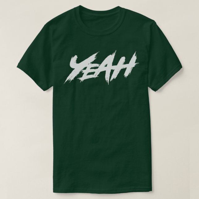 Ja, vit text t shirt (Design framsida)