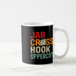 Jab Cross Hook Uppercut Boxare Träning Män Kvinnor Kaffemugg