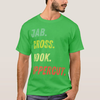 Jab Cross Hook Uppercut Unisex retro T Shirt